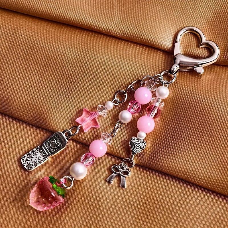 Novelty Keychains Aesthetic Y2K Keychain Charms Stylish Keychains Accessories For Women Bag Purse Gifts_voghion.com