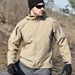 Praetor Tactical Jacket – Ganzjahres-Softshell-Militär-Windjacke mit Fleecefutter (Schwarz/Khaki/Grün)_voghion.com