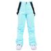 Pantalones con peto para snowboard, nieve y esquí para hombre y mujer, resistentes al viento, impermeables, cálidos y gruesos, para invierno_voghion.com