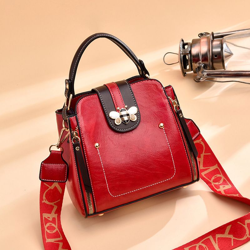 Water bucket women's 2024 new trendy autumn and winter fashion single shoulder soft leather crossbody small bag, popular_voghion.com