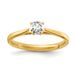 True Origin 14k 1/4 Carat Lab Grown Diamond VS/SI+ G+ Round Solitaire Engagement Ring_voghion.com