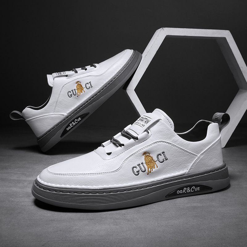 Britische lässige Lederschuhe Slip-on-Sneakers Leder Herrenschuhe Mode Persönlichkeit lässige Lederschuhe bedecken Füße Lok Fu Erhöhungsschuhe_voghion.com