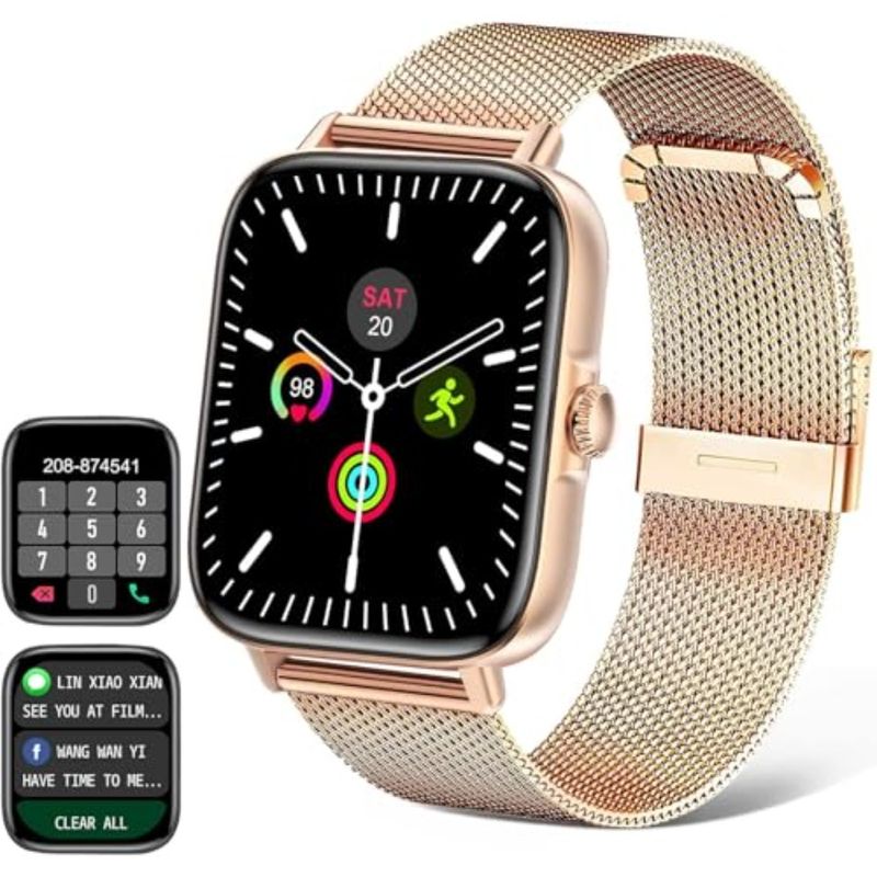 Smart Watch For Men Women Answer Make Call 1.9 Full Touch Screen Smartwatch IOS Android Compatible Fitness Tracker Watch With H_voghion.com