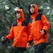 Giacca da trekking impermeabile unisex 3 in 1 con fodera termica staccabile - Cappotto antivento da esterno per coppia per autunno e inverno_voghion.com