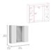 Artemisa Medicine Cabinet, Double Door, Mirror, One External Shelf -White_voghion.com