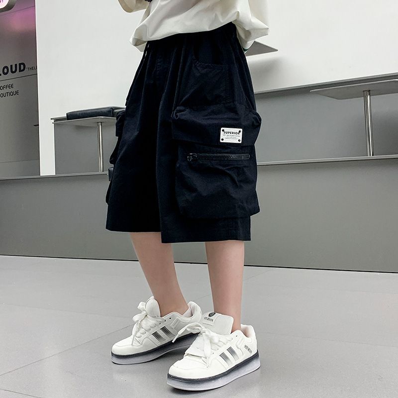Pantaloncini elasticizzati in maglia per ragazzi - Pantaloncini traspiranti in misto cotone da 5 pollici per ragazzi (120-180 cm) | Articoli essenziali per la scuola e il campeggio | Certificazione di sicurezza UE_voghion.com