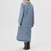 Giacca lunga oversize in denim da donna con fodera in pile - Cappotto invernale alla moda da strada_voghion.com