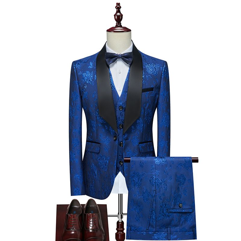 Îmbrăcăminte bărbătească Costume bărbătești Comerț electronic Rochie de seară bărbătească nouă Costum de mire Rochie bărbătească Costum din trei piese_voghion.com