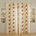 Modern Embroidered Semi-Sheer Curtains - Butterfly & Mushroom Design Polyester Window Drapes For Living Room (140x100cm To 140x260cm)_voghion.com