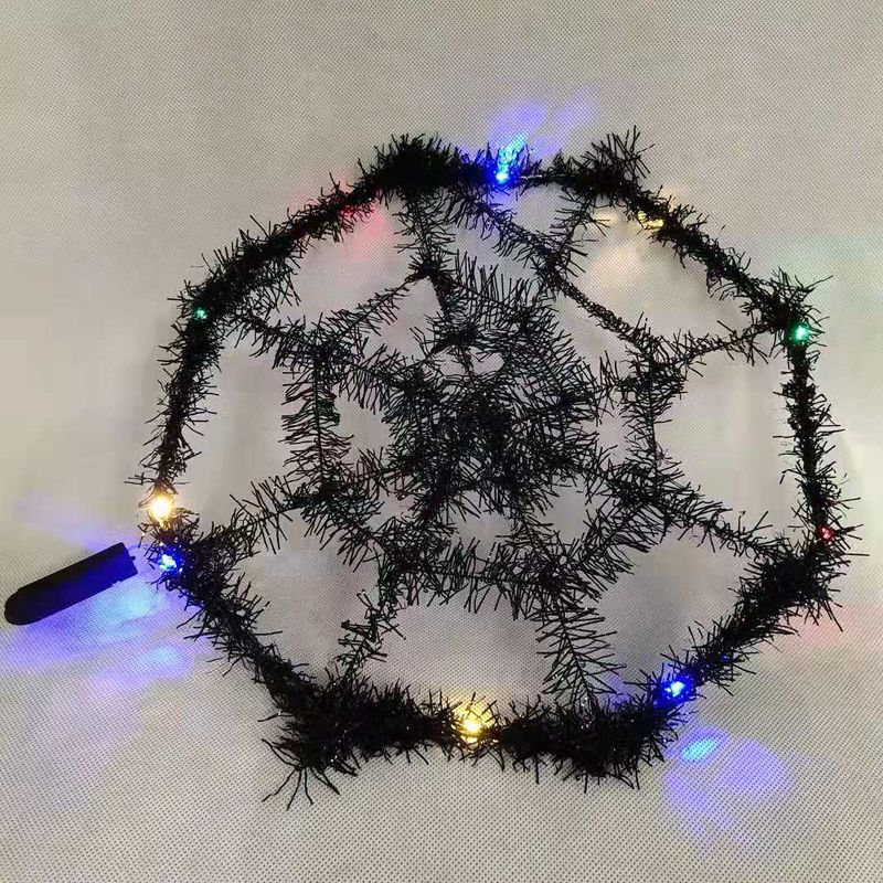 2024 Halloween new glowing simulation spider web haunted house bar escape_voghion.com