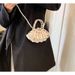 Knitting Children's Women's 2025 Summer New Mini Pearl Baby Girl Handbag Tote Small Bag Fashion Exquisite_voghion.com