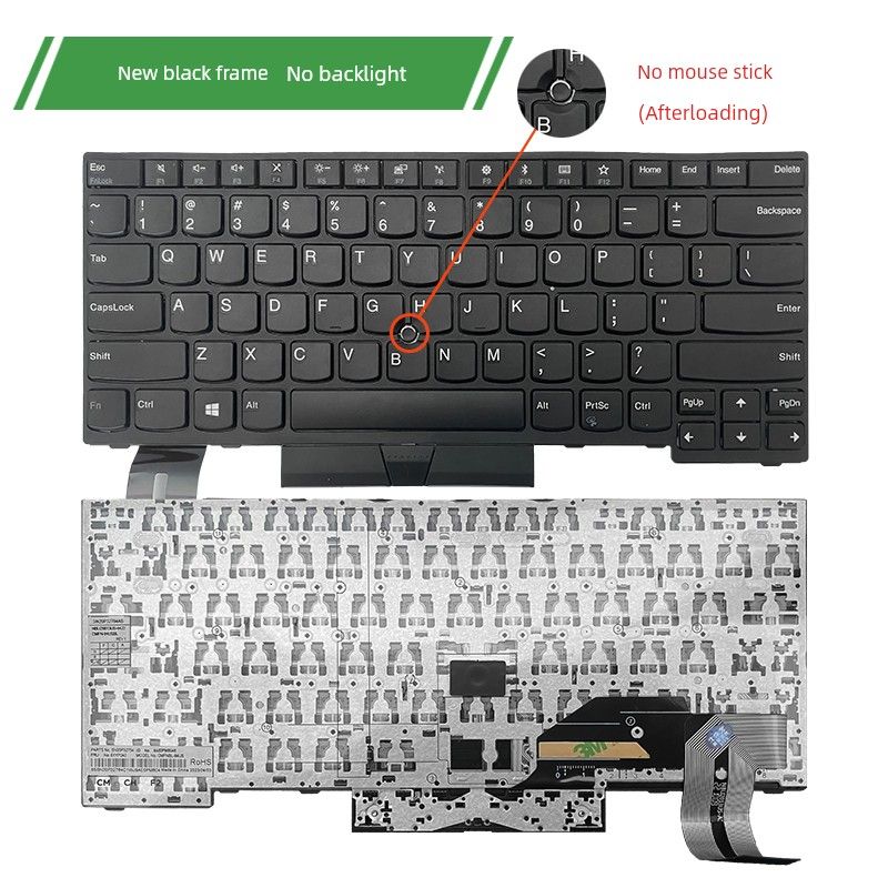 Lenovo E480 L480 R480 L380 T480s L390 E490 T490 E495 Klavye T14 için uygundur_voghion.com