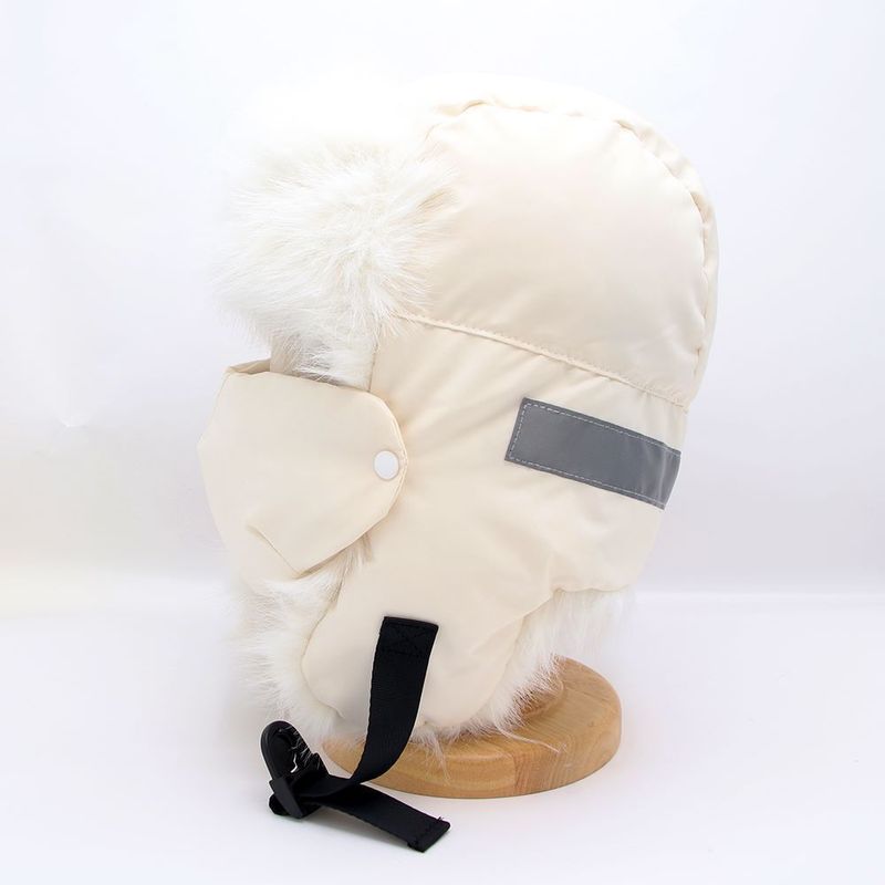 Maschera calda foderata in pile ispessito migliorato Lei Feng per donna Protezione per le orecchie da sci invernale all'aperto Nord-est a prova di freddo_voghion.com