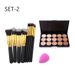 Makeup Sets 15 Colors Concealer To Cover Acne Marks Foundation Cream Rose Red Powder Puff 10 Makeup Brushes Set Combination Beauty_voghion.com