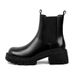 boots Women's British-style short boots 2023 new autumn and winter mid-calf boots thick-soled Martin boots cigarette boots plus size_voghion.com