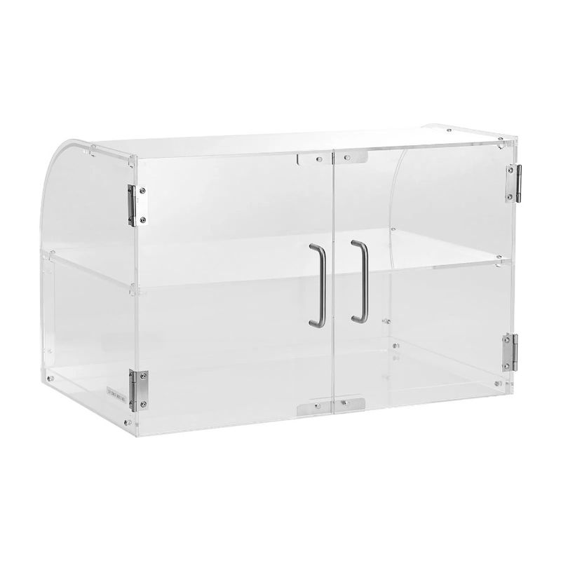 Countertop Removable Display Access With Pastry Commercial Rear Display Sh 2Tier Display Case Box Case Acrylic Bakery Door And_voghion.com