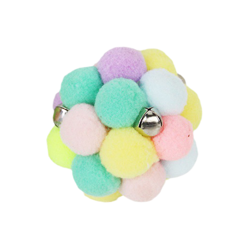 Guangying Interactive Plush Cat Toy Adorable Bell Balls With Sounding Relieve Boredom Scratching Balls Cat Toys_voghion.com