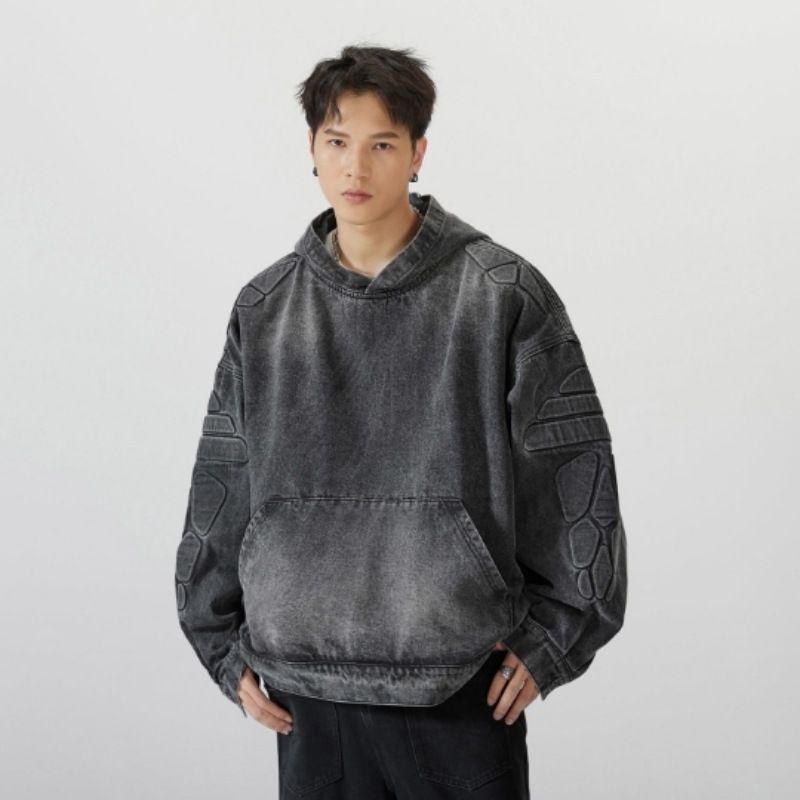 Herrenbekleidung Modemarke Herren Jeansjacke vielseitige Top-Jacke lose Persönlichkeit Mode Denim Quelle Fabrik_voghion.com