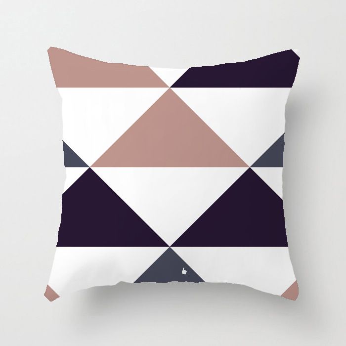 Modern Simple Pillowcase Polka Dot Triangle Diamond Cotton and Linen Pillow Case, Fashionable Sofa Pillowcase_voghion.com