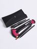 Set di 9 pennelli per trucco neri con astuccio che include pennello per cipria e pennello per fard FINDCOLOR_voghion.com