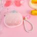 Cute Plush Beaded Chain Fruit Purse Coin Lipstick Bluetooth Earphone Data Cable Storage Bag_voghion.com