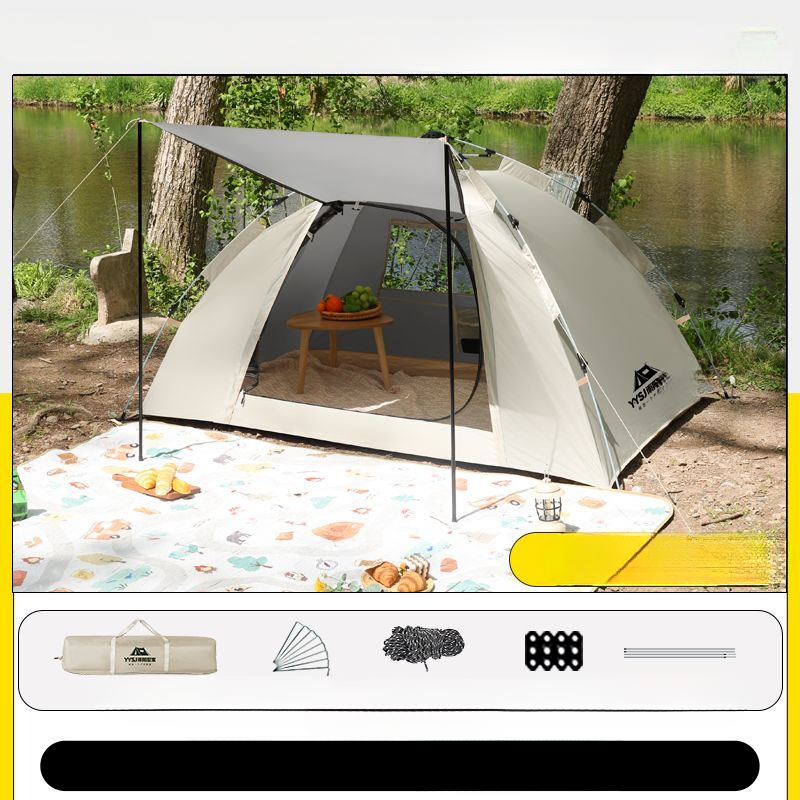 Yuyang Villa Portable Folding Double Layer Outdoor 2025 New Tent Camping Gear Set_voghion.com