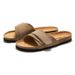 RUIZUSTOCK Spring And Summer New Cork Sole Slide Sandals Korean Style Men's Beach Shoes Matte Student_voghion.com