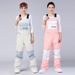 Unisex With Straps, Warm Ski Gear, Snowboard Suit, One-Piece Snow Pants_voghion.com