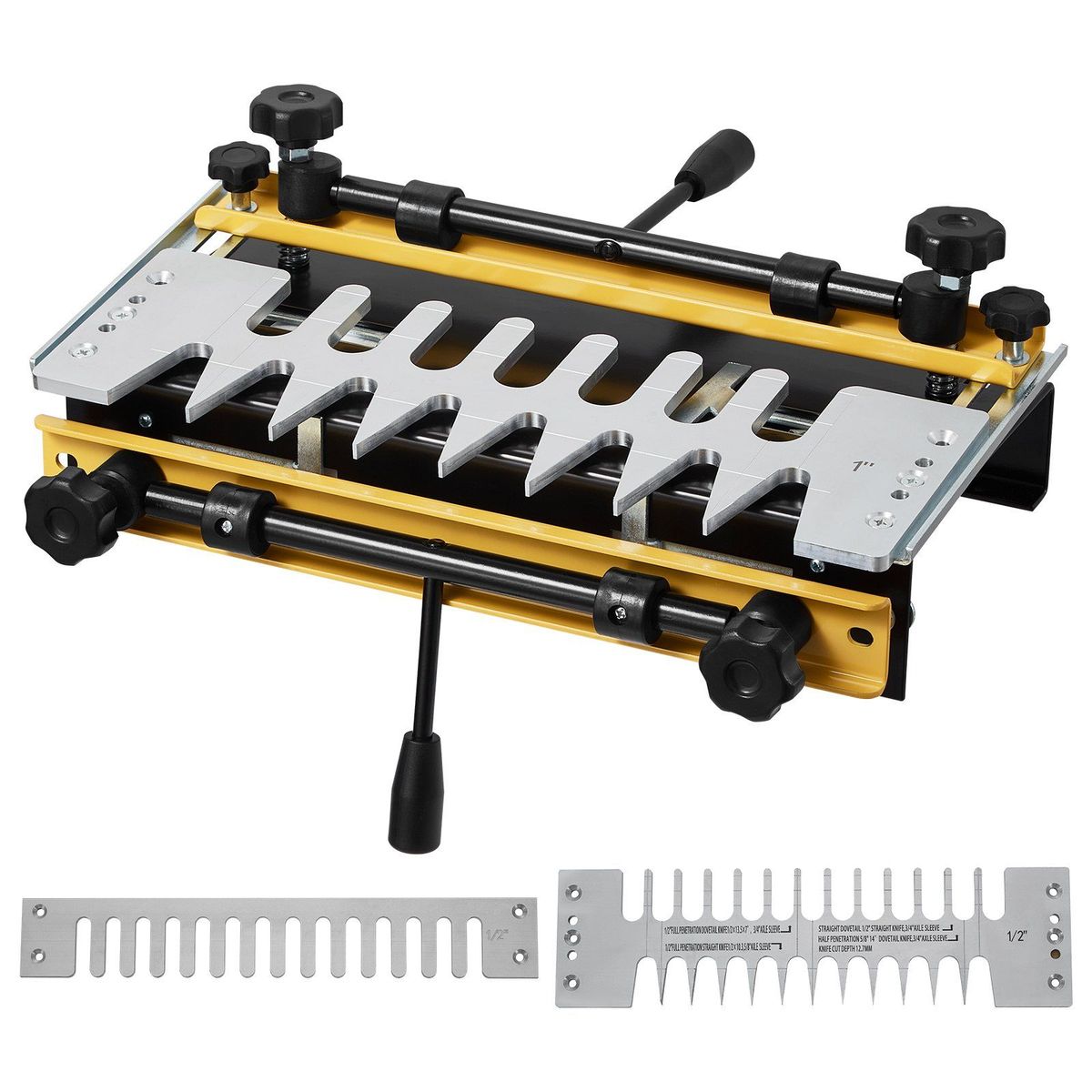 VEVOR Dovetail Jig 12 Inches Precise Dove Tailing Router Jigs With 3 Templates_voghion.com