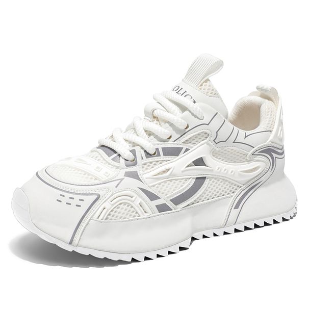 Men's Motorcycle Shoes Trendy New Style Bag Sole Mesh Breathable Versatile Fashion Sports And Leisure Shoes_voghion.com