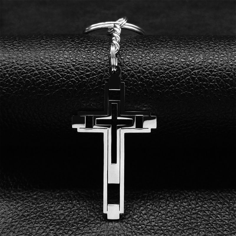 Cross Pendant Stainless Steel Male Necklace for Man Gold Color Men Necklace Necklaces Jewelry Corrente Masculina n6054s02_voghion.com