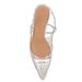 Spring/Summer New Style Pointed Transparent Diamond With Silver Fashion Trend Thin Heels Women's Shoes_voghion.com