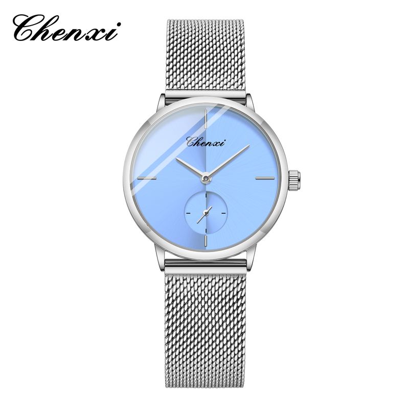 Orologi da uomo con cinturino in maglia di acciaio, orologi da coppia sottili, alla moda, semplici, trasmissione in diretta, all'ingrosso in fabbrica, impermeabili, per uomo e donna, orologi al quarzo_voghion.com