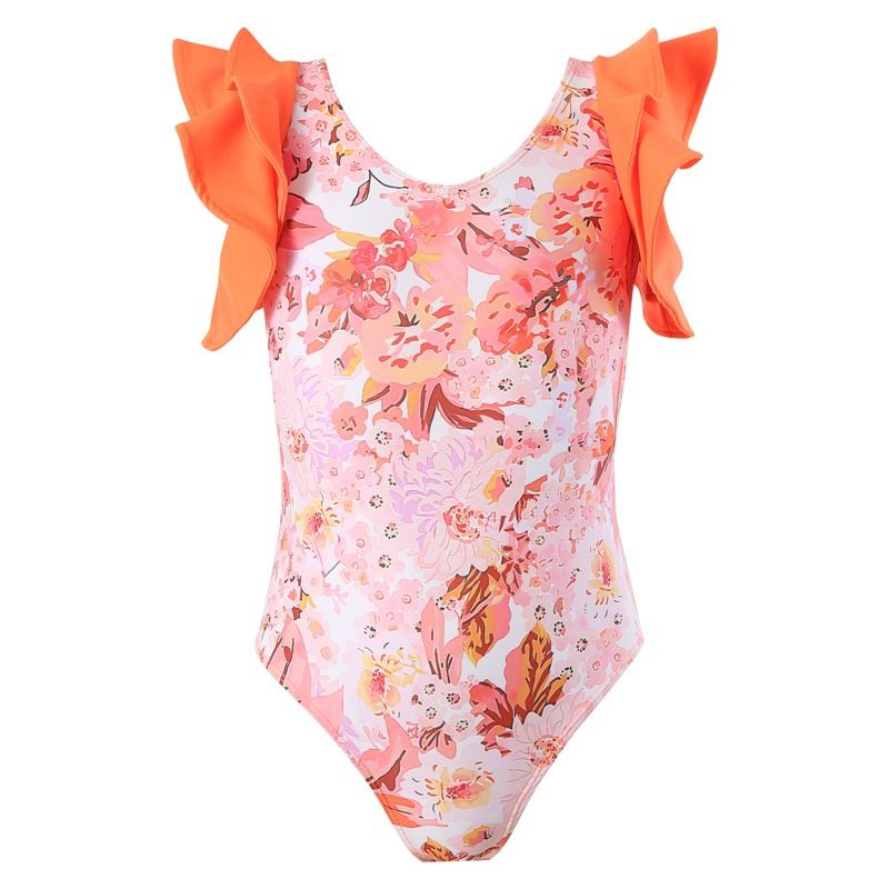 Babykleding Hotspring-badpakset voor meisjes met grote flitsrand_voghion.com