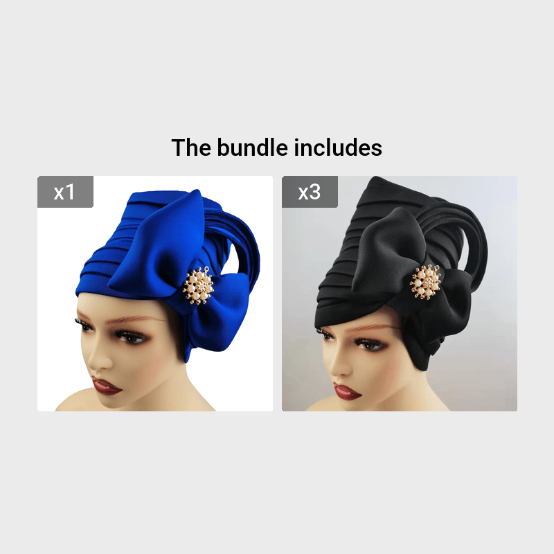 Nouveau chapeau décoratif avec nœud à couche d'air perlée, chapeau ethnique réglable, chapeau indien, chapeau africain_voghion.com