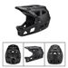 Casque VTT intégral camouflage pour adultes - Casque de VTT de descente certifié CE pour les courses tout-terrain et les randonnées._voghion.com