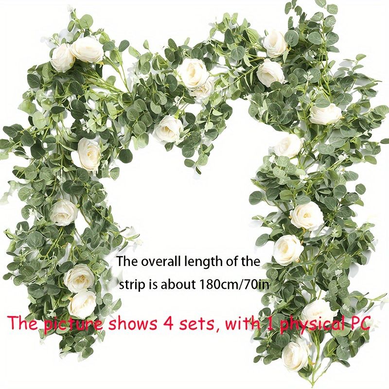 Party DIY Dekorationen Künstliche Blume Rattan Rose Hochzeit Desktop Dekoration Treppe Tür Dekoration Neue Garten Dekoration Rattan_voghion.com