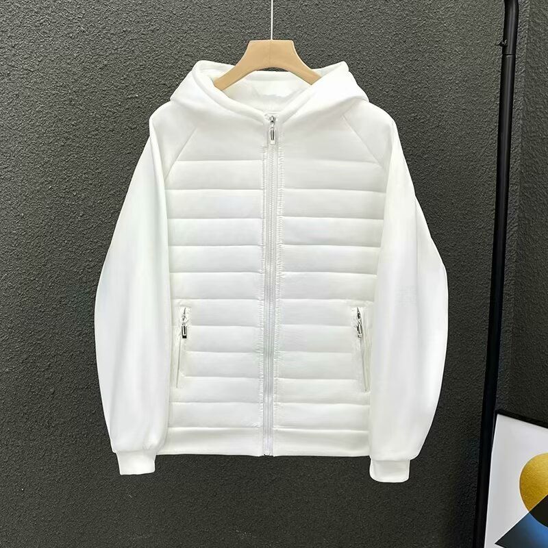 Lightweight Cotton Jacket For Men Autumn And Winter New Style Trendy Brand Plus Velvet Thickened Coat Hooded Double Cotton Jacket Cardigan Jacket_voghion.com