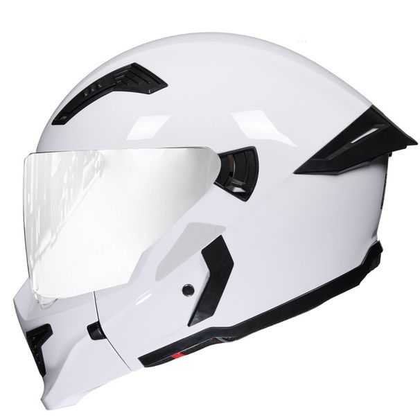 3C-Certified Full-Face Motorcycle Helmet – Dual Visor (Clear/Tinted/Chrome), ABS Shell, 8 Colorways & 4 Sizes For Urban Commuters_voghion.com