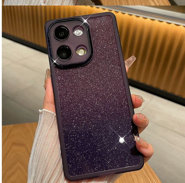 Custodia protettiva per la parte posteriore con supporto ad anello e glitter morbido alla moda per Infinix Note40 Pro Plus sshell_voghion.com