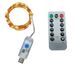 USB Remote Control LED Fairy Lights With 8 Color Options, Flexible Copper Wire String Lights For Christmas, Wedding, Party, Home Decoration_voghion.com