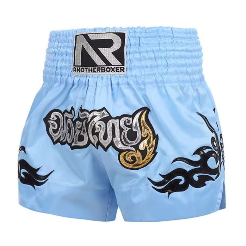 Pantaloni scurți boxer MMA Muay Thai pentru antrenament fitness pentru adulți, pantaloni scurți de box și Sanda unisex, pantaloni scurți de luptă_voghion.com