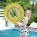 Glitter Transparent Inflatable Pool Float For Adults - Thickened Swim Ring With Rhinestones (Non-Slip Design Perfect For Pool Party & Beach Vacation)_voghion.com