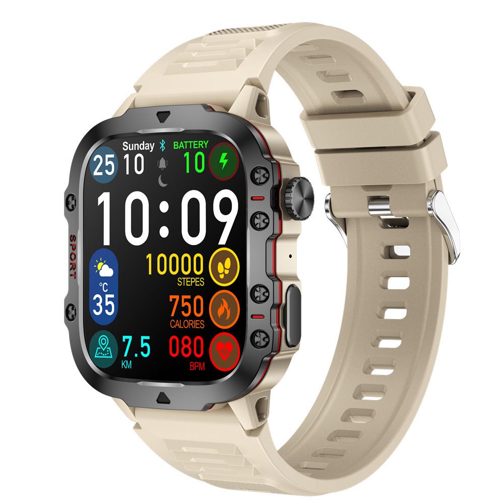 Qx11 Smart Watch Outdoor Bluetooth Call Three Anti-Heart Rate Body Temperature Encoder Męski zegarek_voghion.com