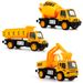 Mini escavatore frullatore dumper trattore camion modello di auto giocattoli veicolo di ingegneria_voghion.com