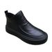 European Warm Series Men's Martin Winter British Style With Fleece Lining Warm High-top Leather Trendy Versatile Cotton Boots_voghion.com