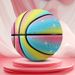 Glow In The Dark Basketball Size 5 & 7 - Rainbow PU Basketball For Kids/Youth Durable Indoor Outdoor Training Ball_voghion.com