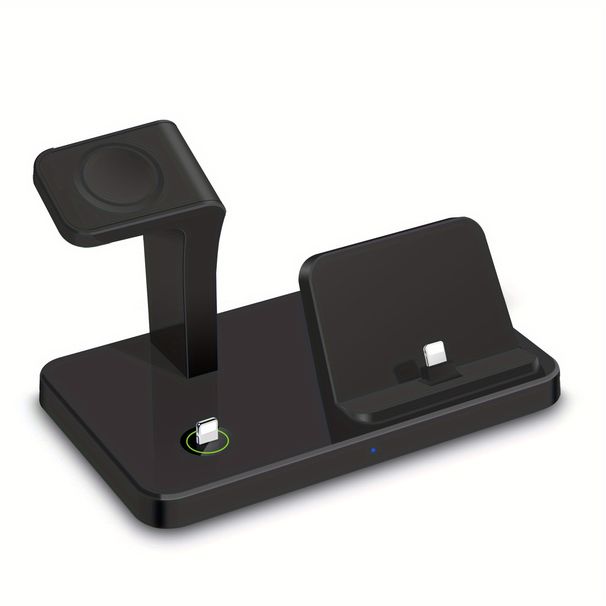 Dock con supporto per caricabatterie wireless 3 in 1: stazione di ricarica rapida per Apple Watch, Pro 2/3, iPhone 14/13/11 e serie precedenti_voghion.com
