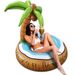 Hot Sale Coconut Tree Inflatable Floating Row Green Plant Floating Row Inflatable Reclining Chair Hammock Floating Bed_voghion.com
