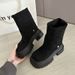 Damenstiefel mit Shearling-Futter, kurz, multifunktional_voghion.com
